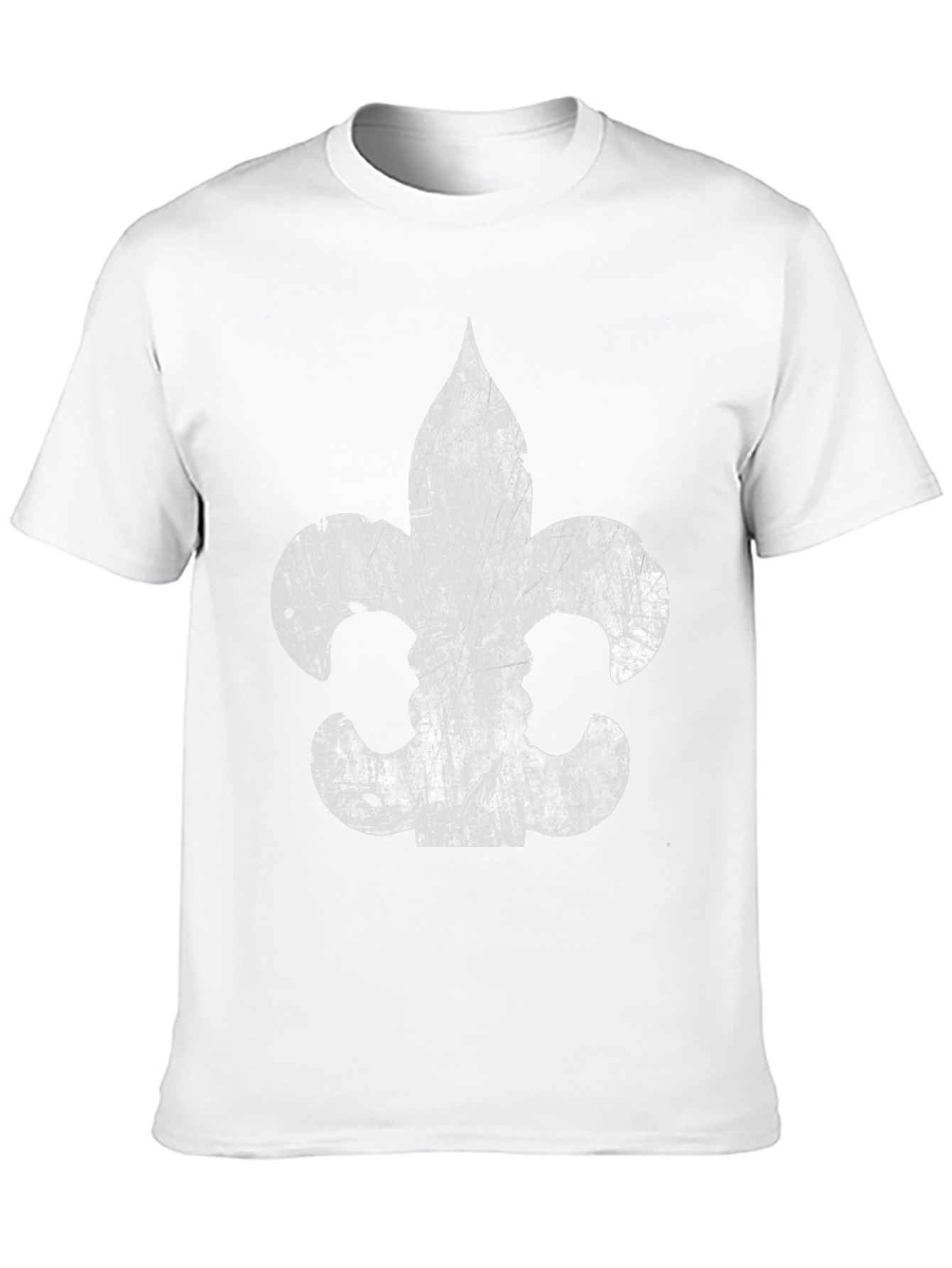Fleur-de-Lis Graphic Print Mens T-Shirt