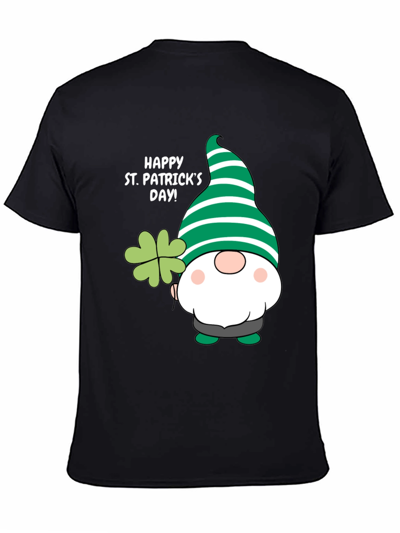 St. Patricks Day Gnome T-Shirt - Lucky Clover Design
