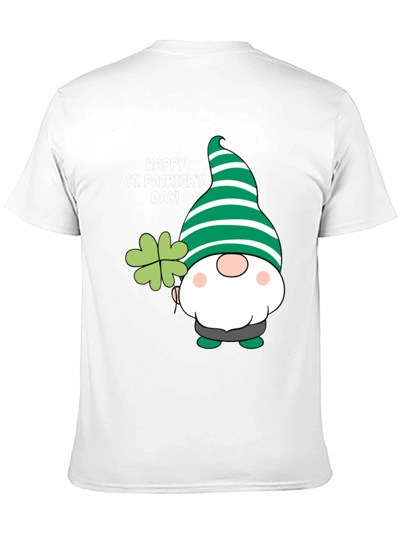 St. Patricks Day Gnome T-Shirt - Lucky Clover Design