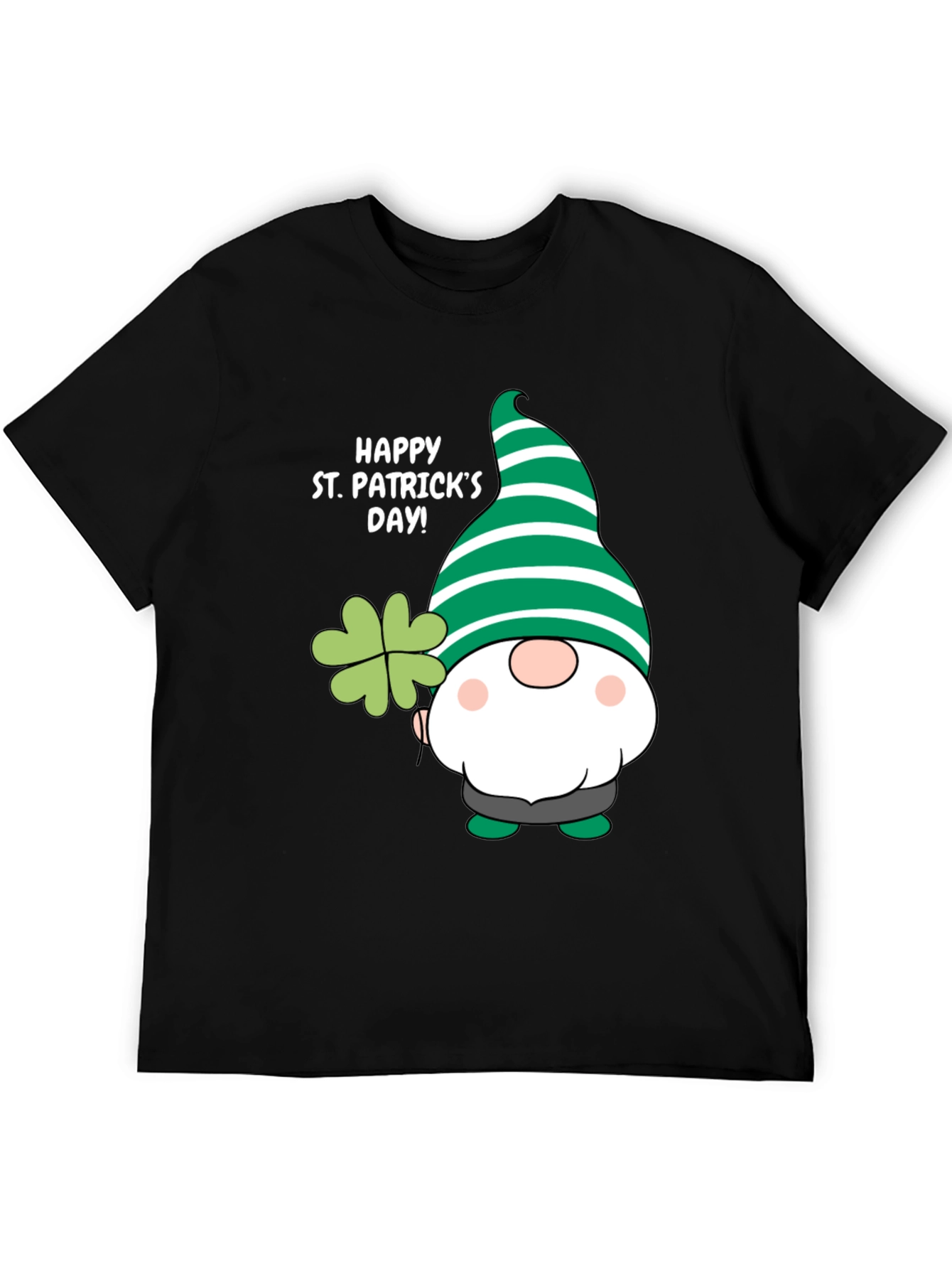 St. Patricks Day Gnome T-Shirt - Lucky Clover Design