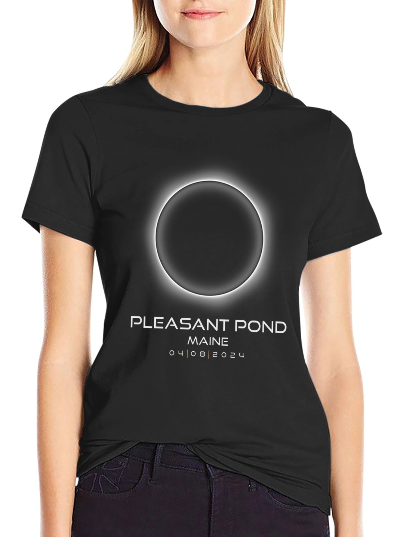 Pleasant Pond Maine 2024 Eclipse T-Shirt