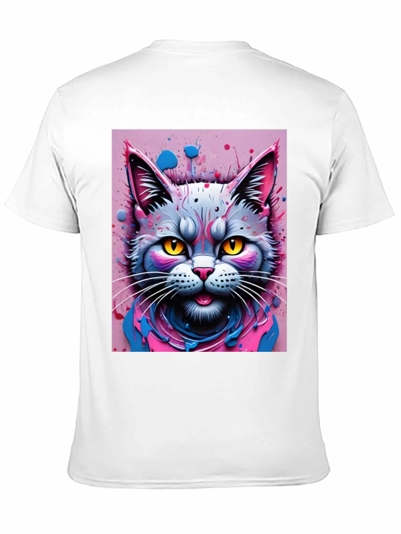 Cool Cat Graphic Tee - Black
