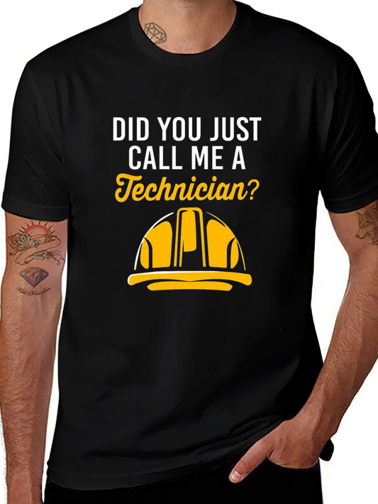 Technician Humor T-Shirt - Black Graphic Tee