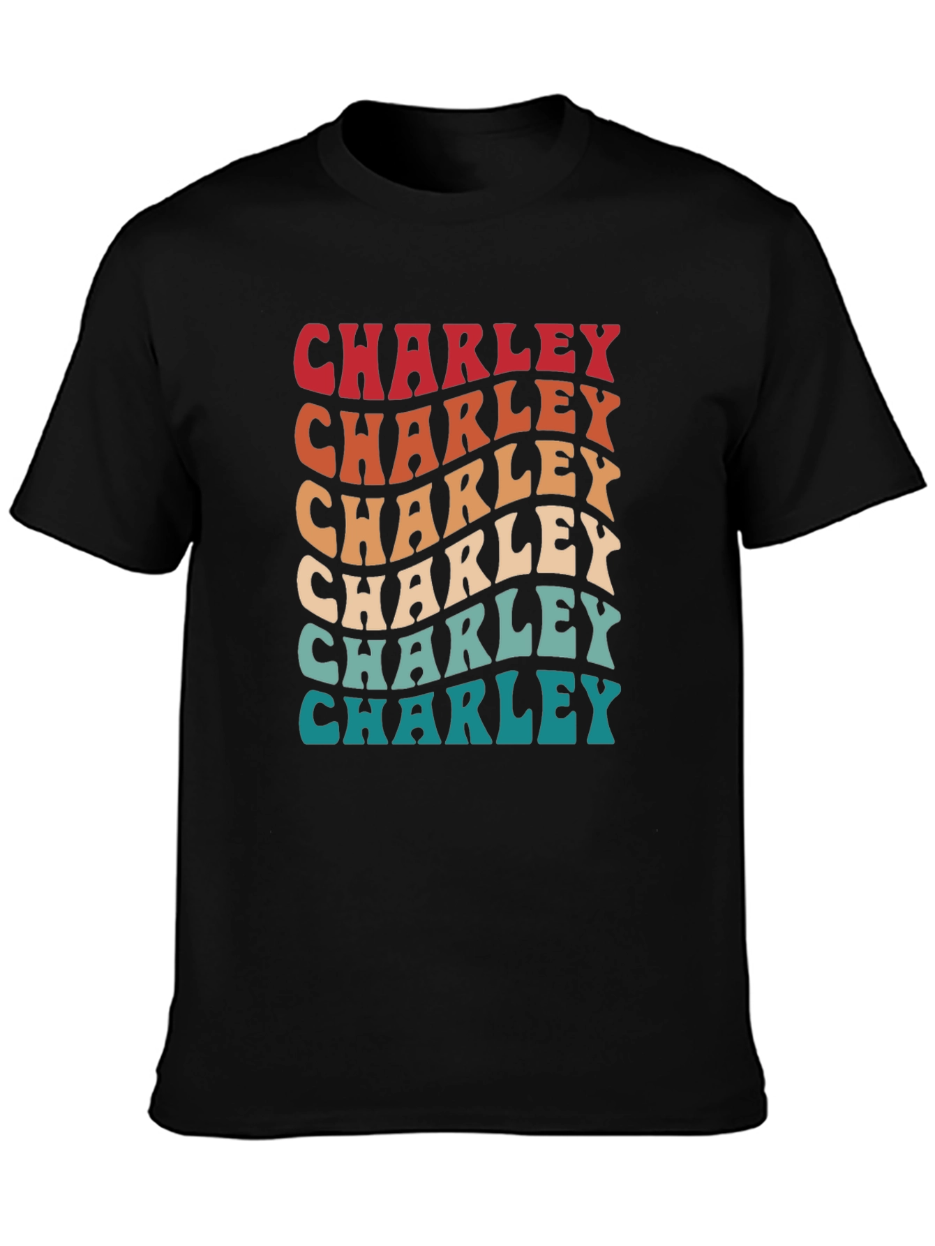 Retro Charley T-Shirt - Personalized Name Tee