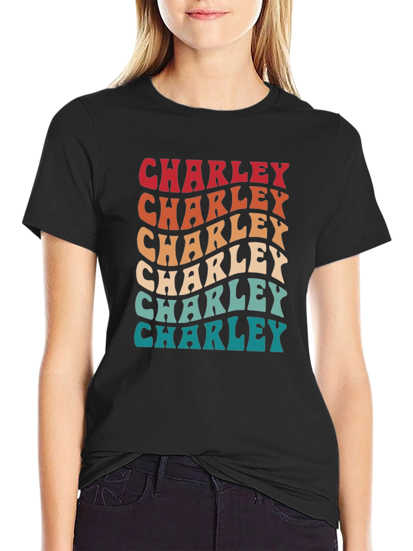 Retro Charley T-Shirt - Personalized Name Tee