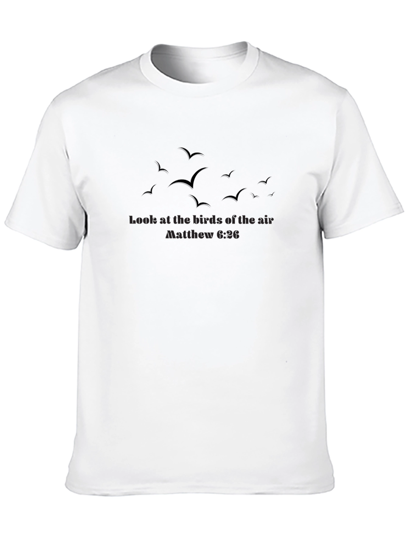 Matthew 6:26 Bird Graphic Tee - Christian Apparel