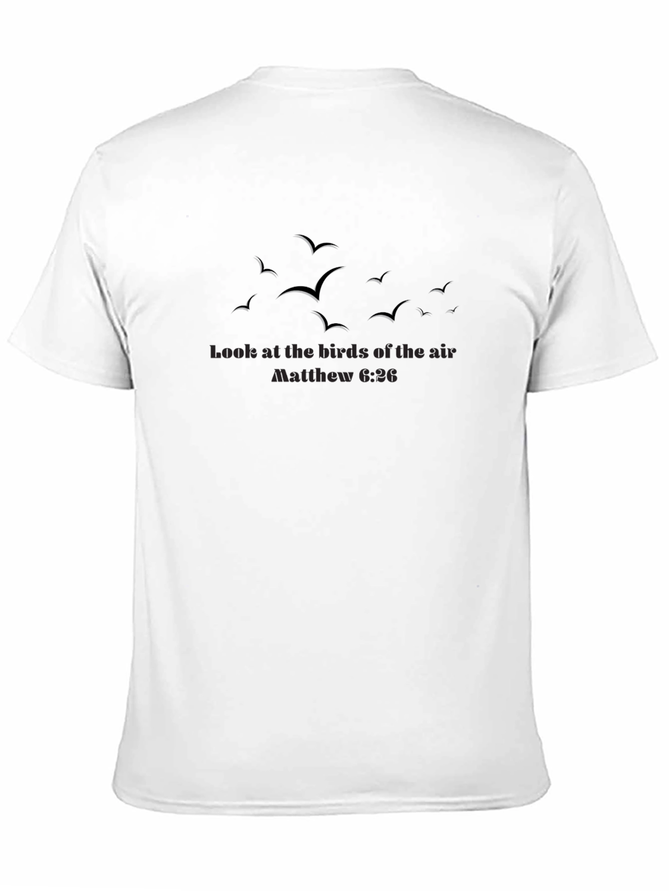 Matthew 6:26 Bird Graphic Tee - Christian Apparel