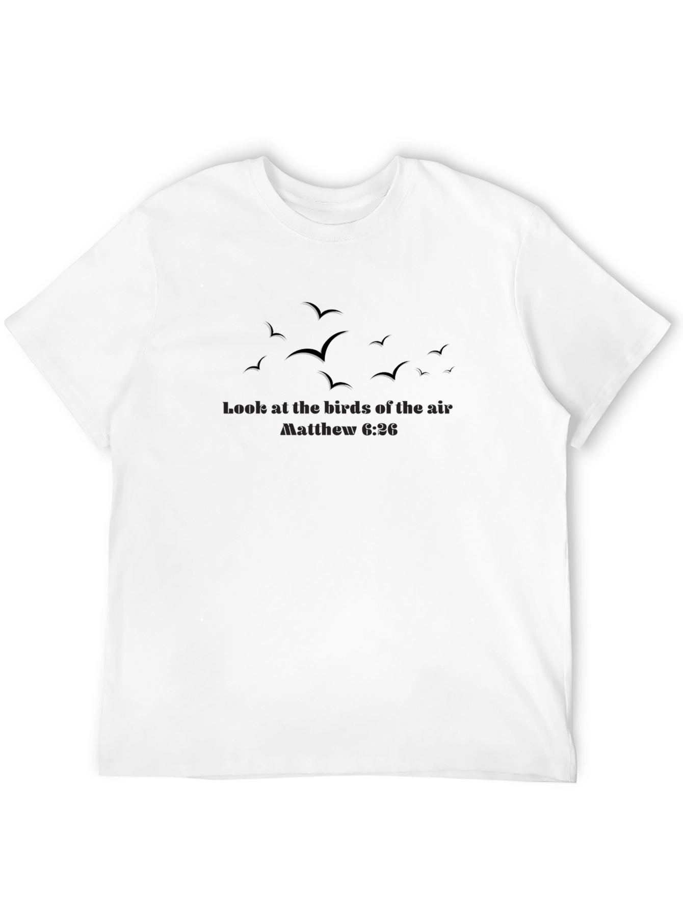 Matthew 6:26 Bird Graphic Tee - Christian Apparel