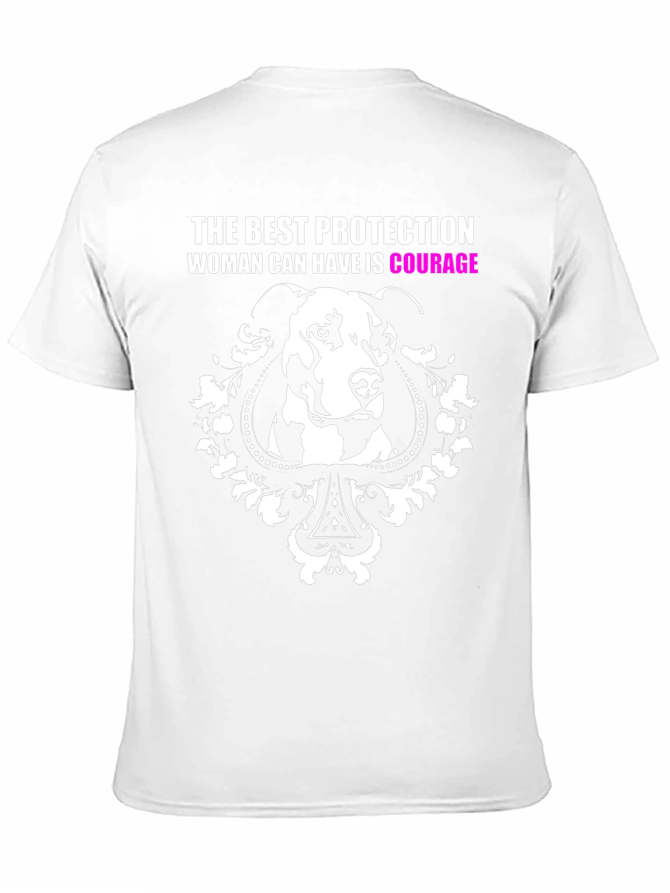 Dog Courage Graphic Tee - Empowering Womens Shirt