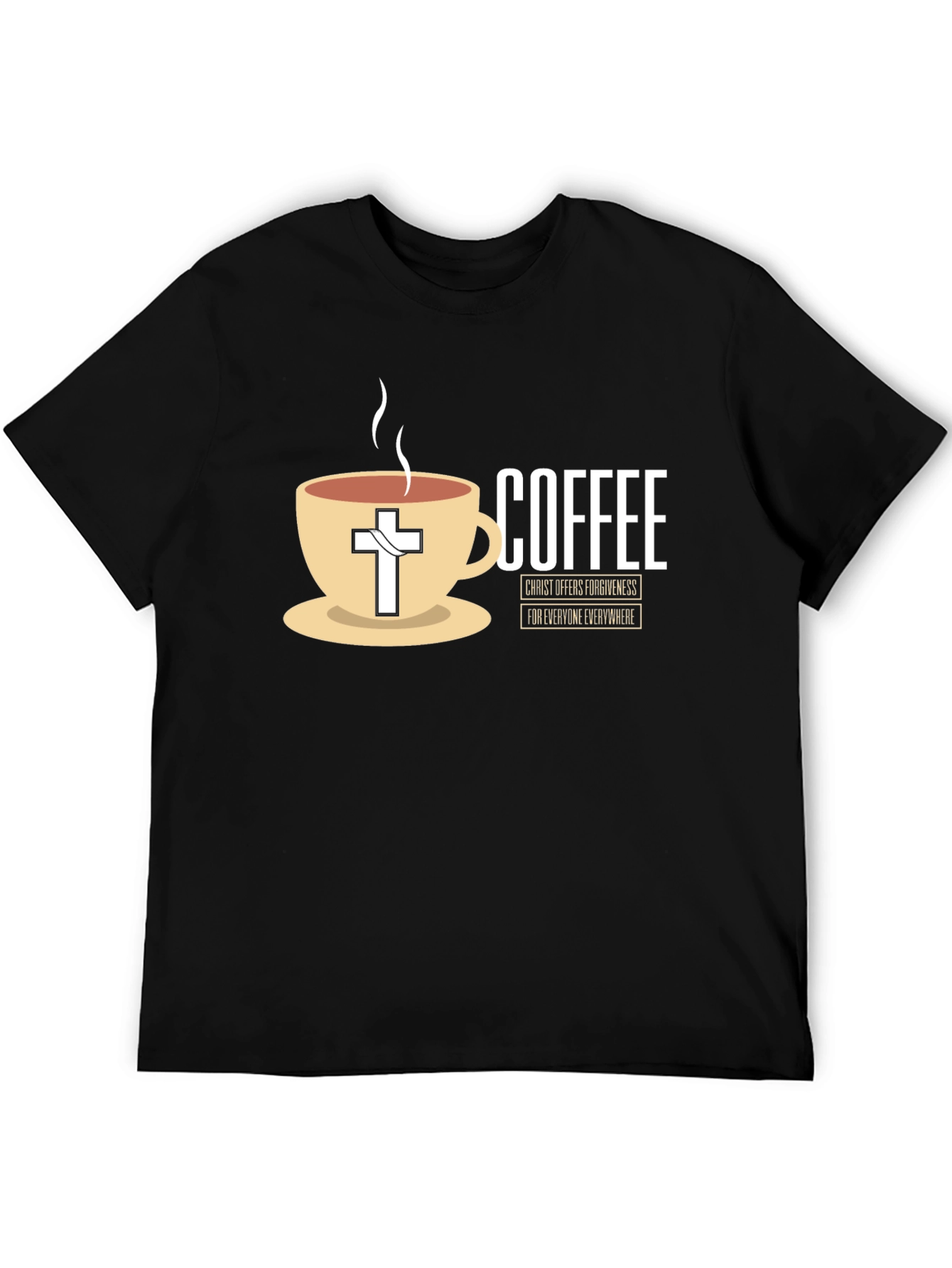 Coffee and Christ Black T-Shirt