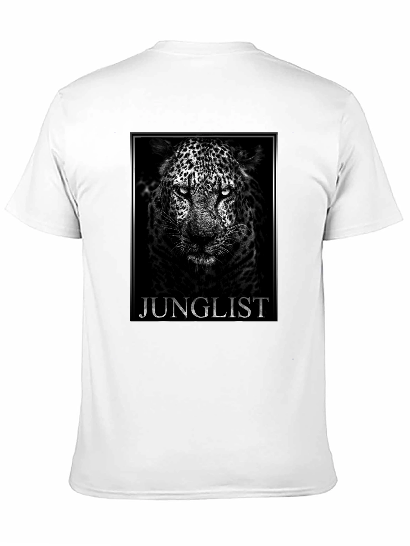 JUNGLELIST Leopard Graphic T-Shirt - Black