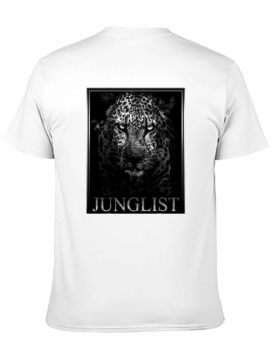 JUNGLELIST Leopard Graphic T-Shirt - Black