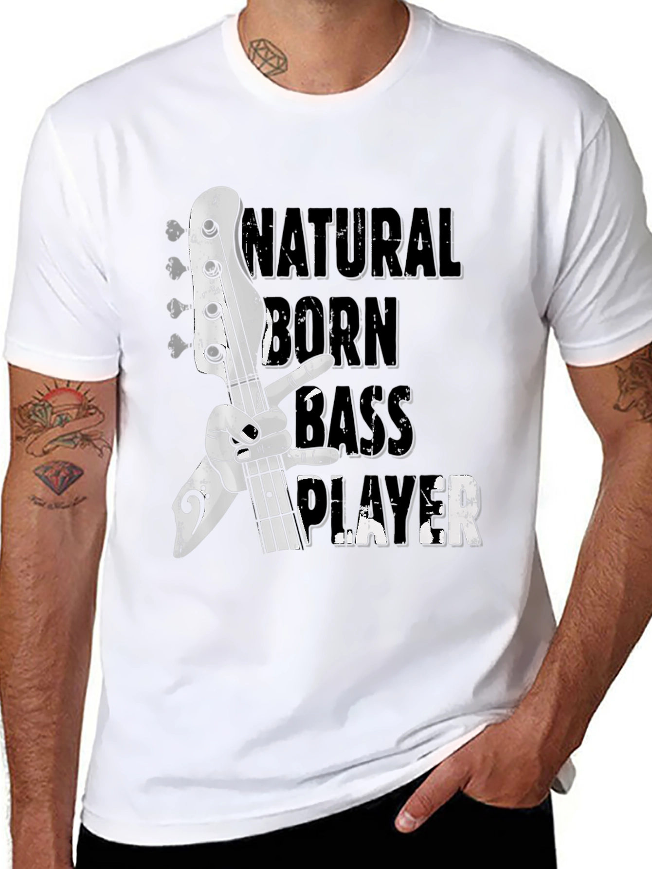 Natural Born Bass Player Graphic Tee