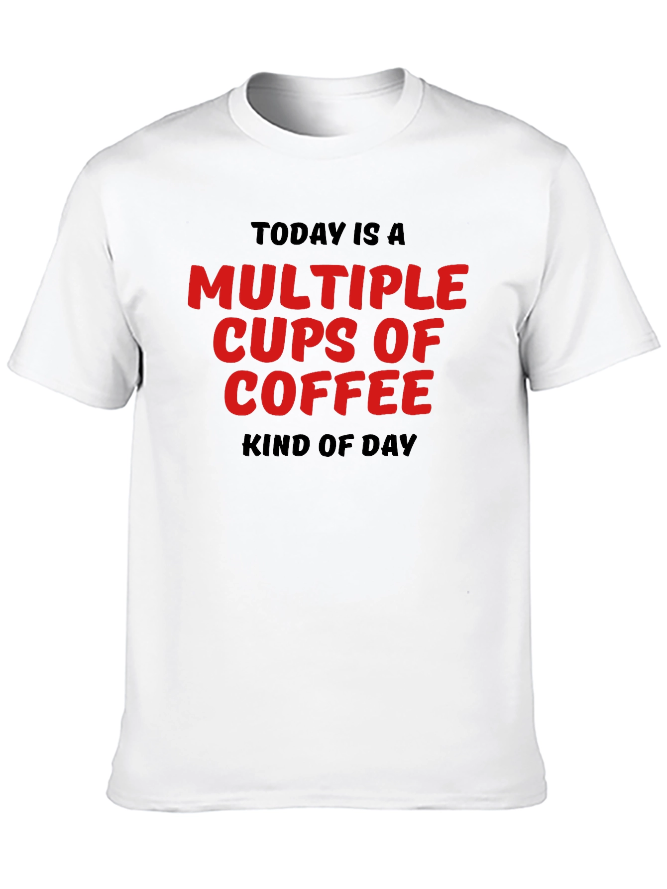 Multiple Cups of Coffee T-Shirt - Black