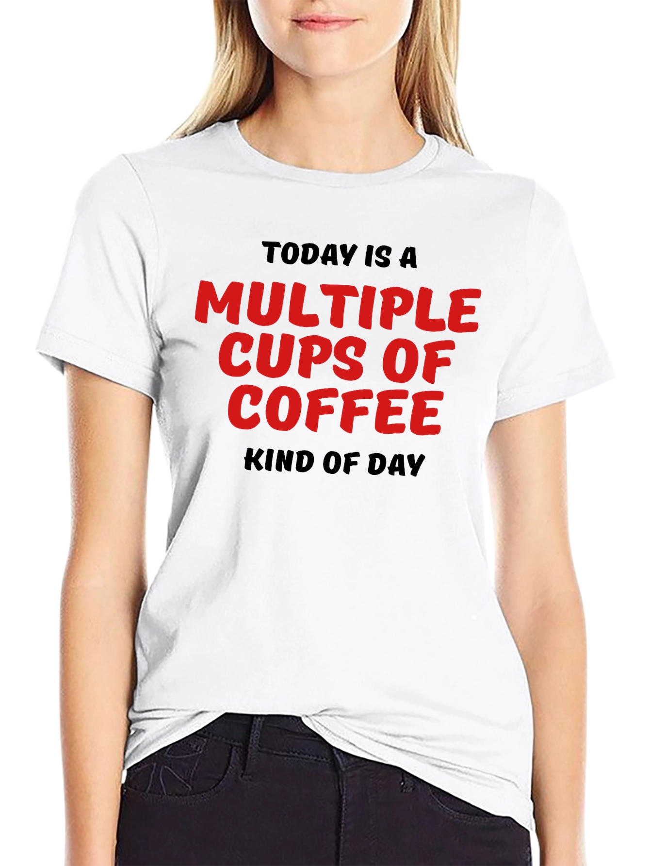 Multiple Cups of Coffee T-Shirt - Black