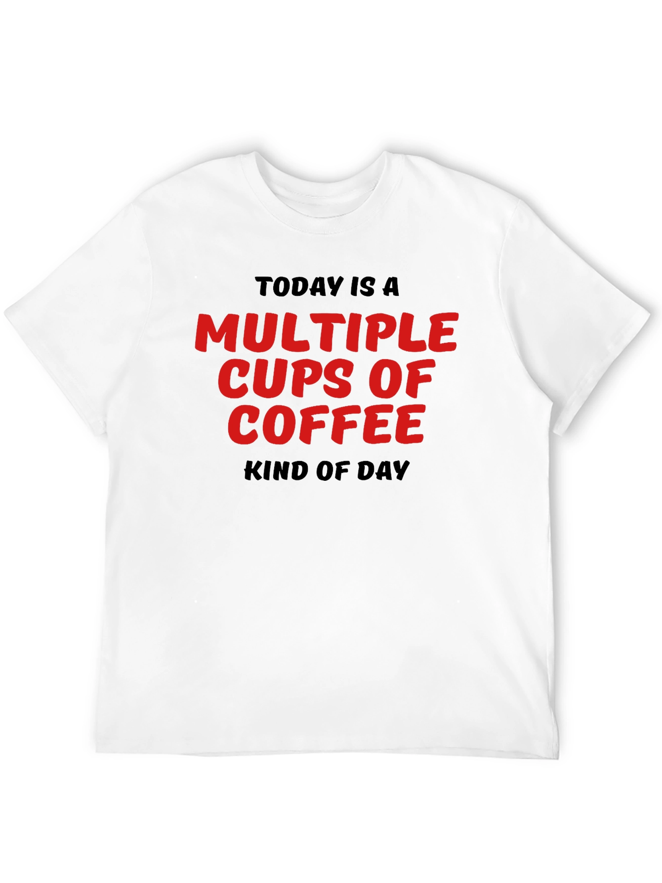 Multiple Cups of Coffee T-Shirt - Black