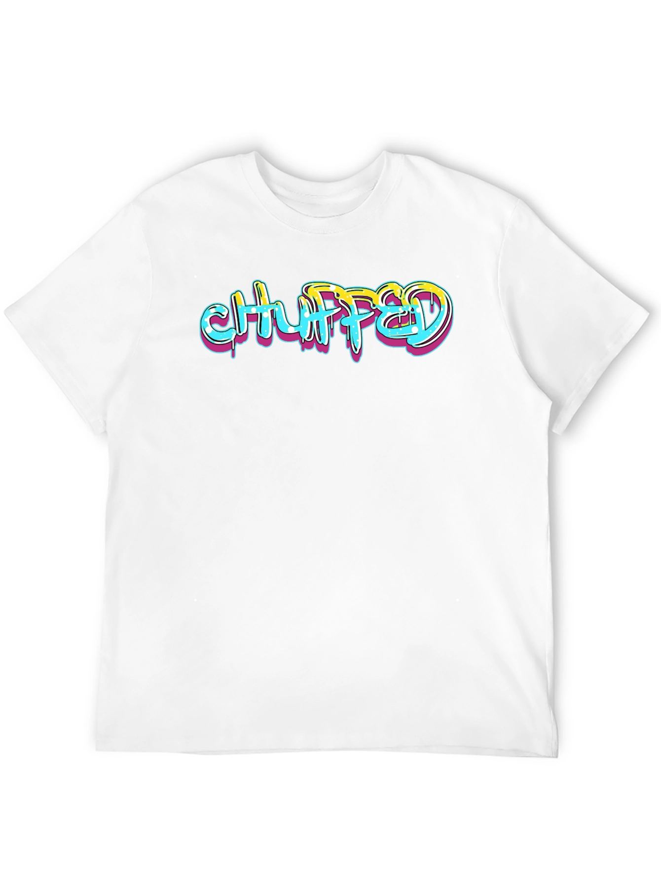 Chuffed Graphic Print Black T-Shirt