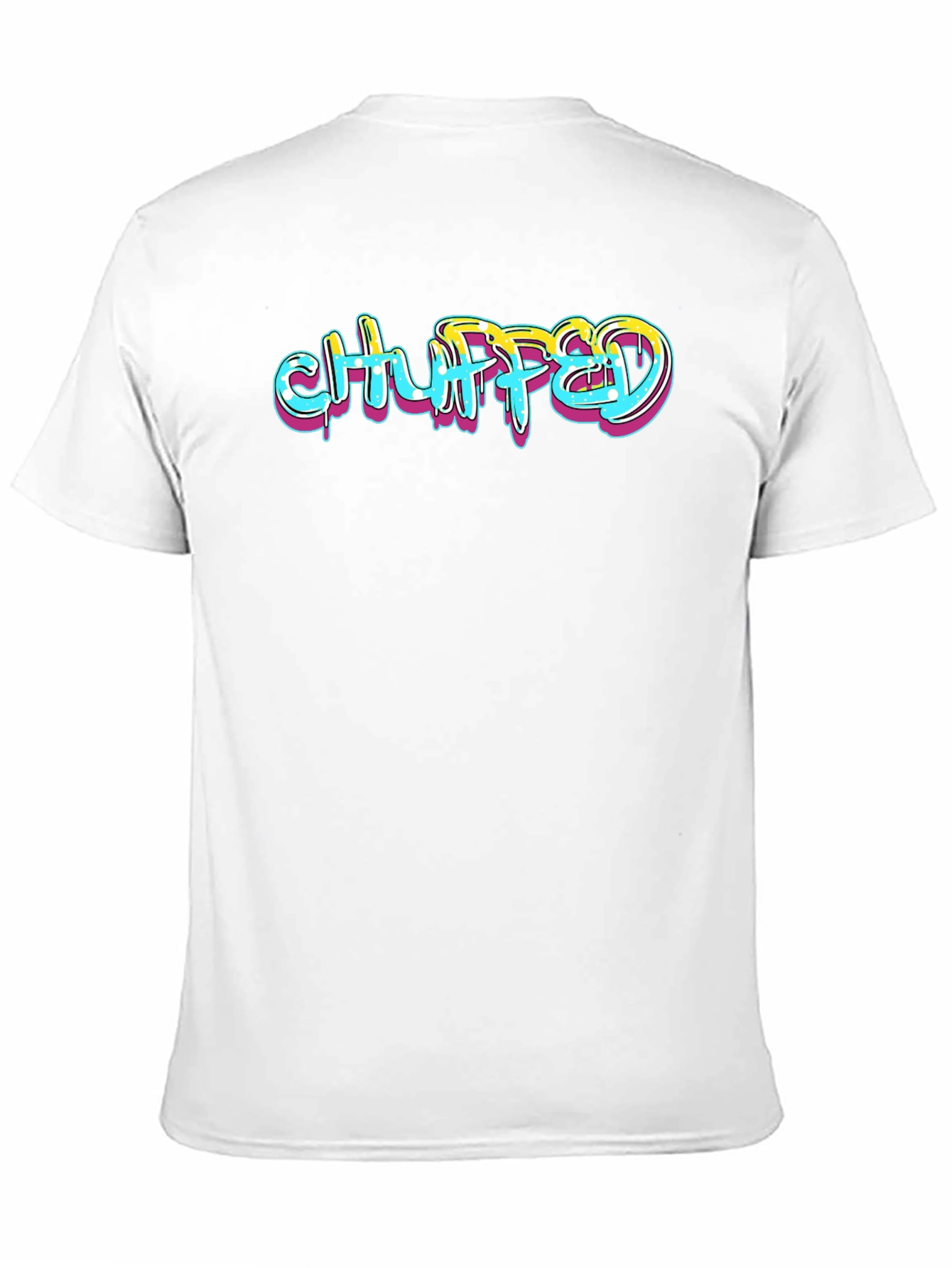 Chuffed Graphic Print Black T-Shirt