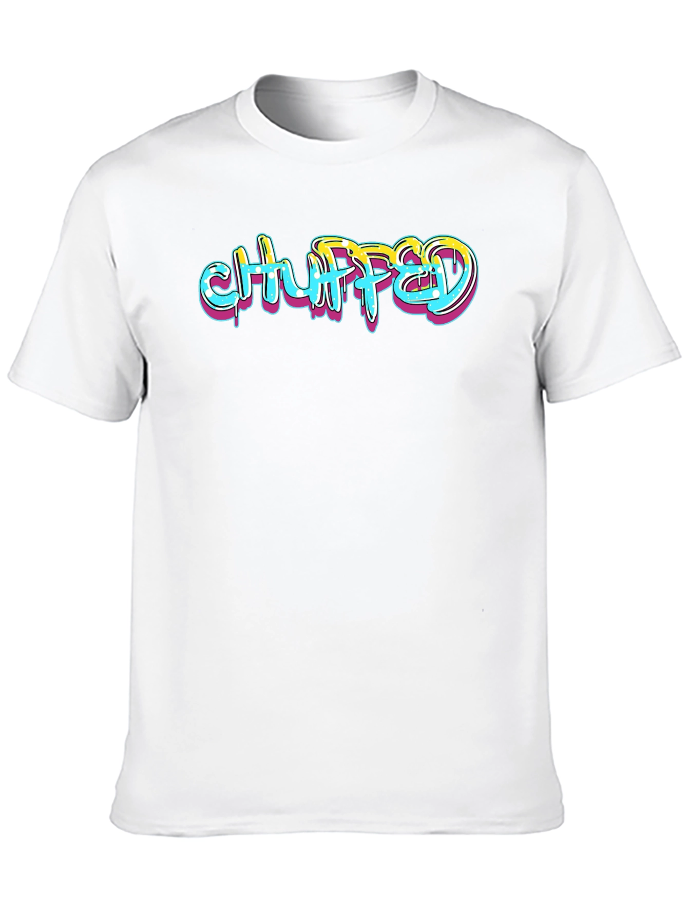 Chuffed Graphic Print Black T-Shirt