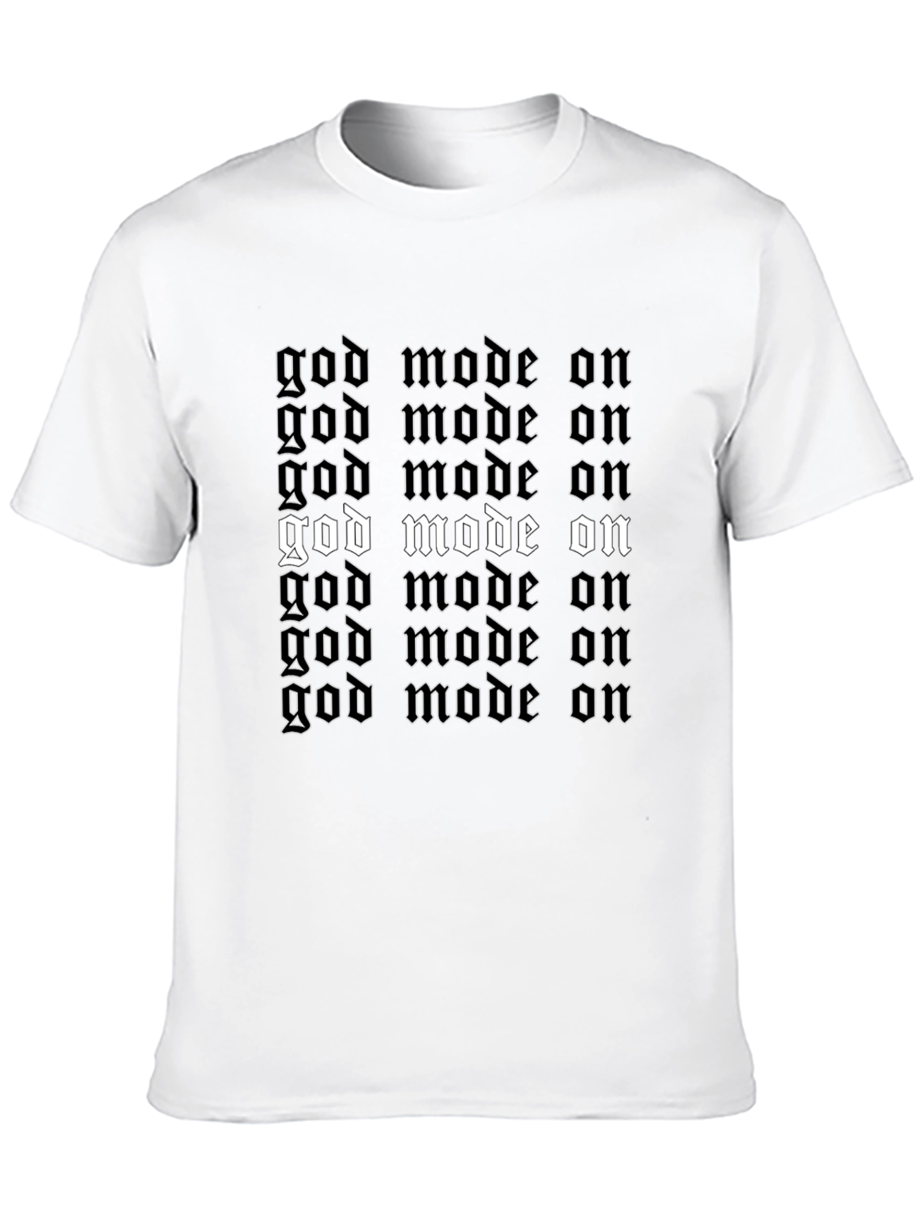 God Mode On Black Graphic Tee