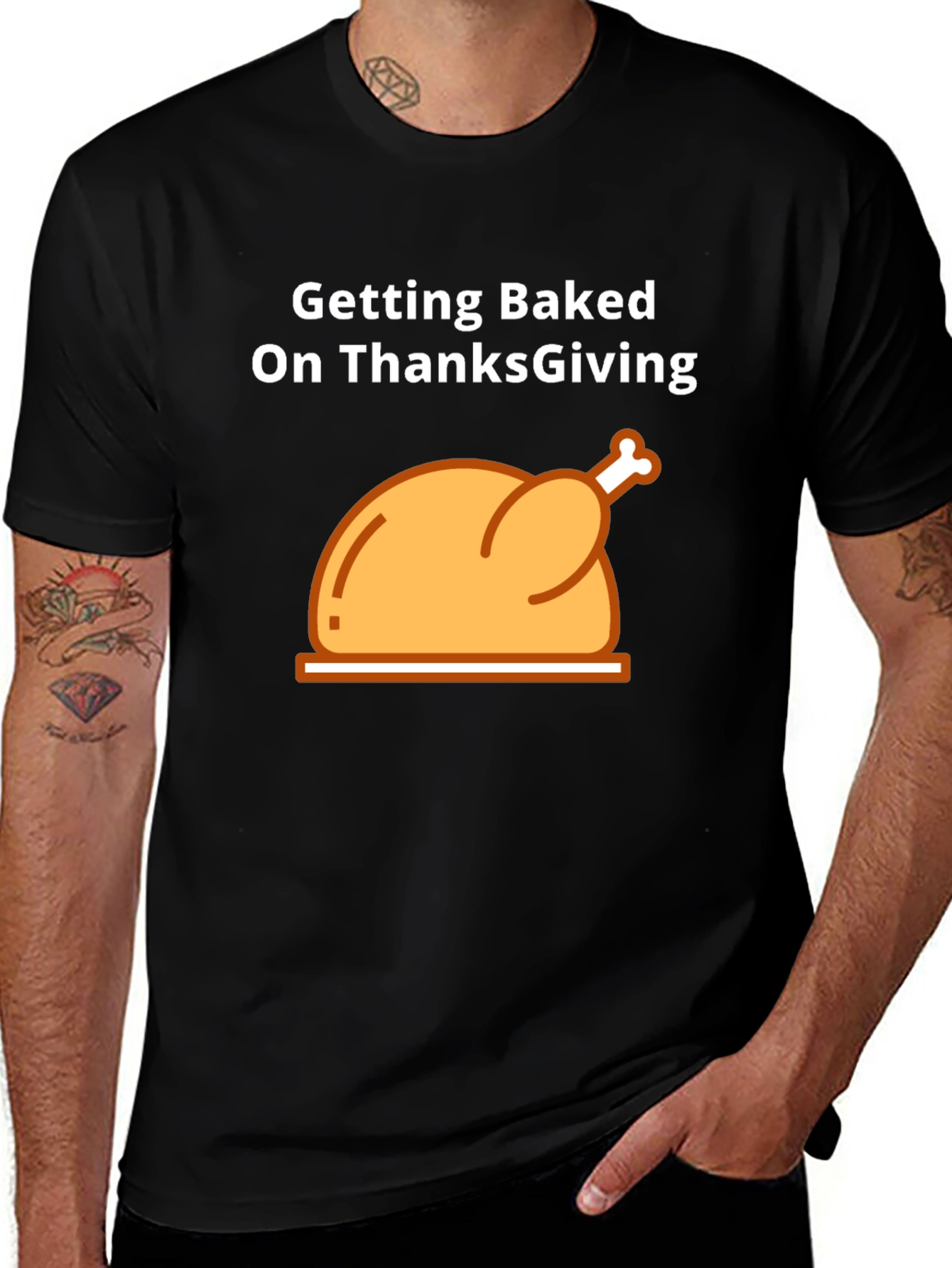 Thanksgiving Turkey Baked T-Shirt