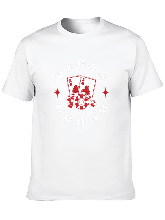 Vegas Groom T-Shirt - Casino Style Bachelor Party Tee