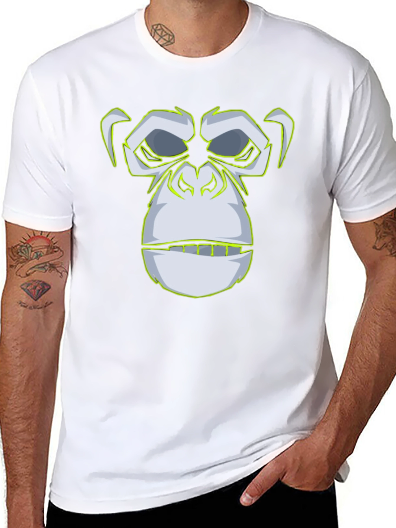 Cool Ape Face T-Shirt - Graphic Tee
