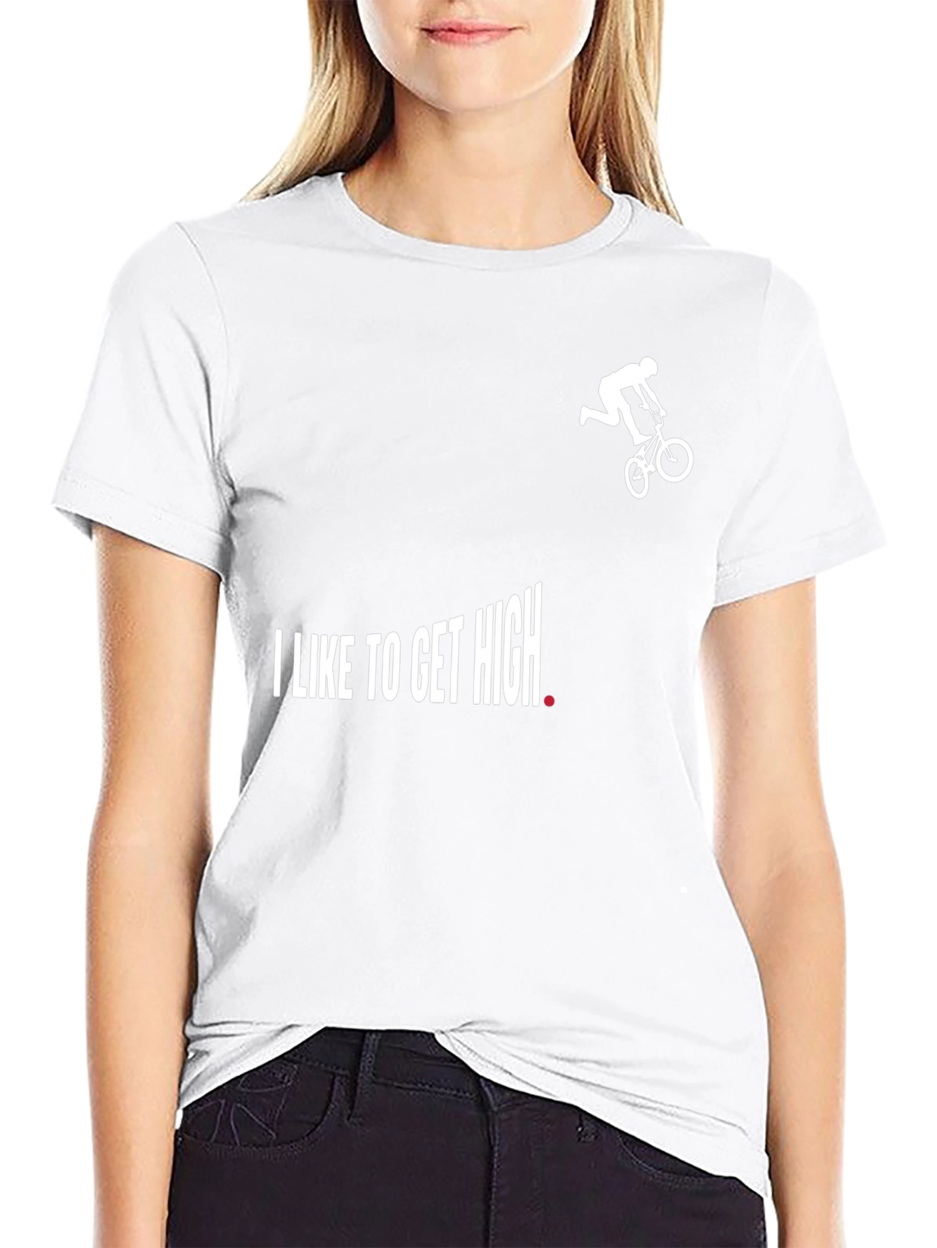 I Like To Get High BMX Black T-Shirt