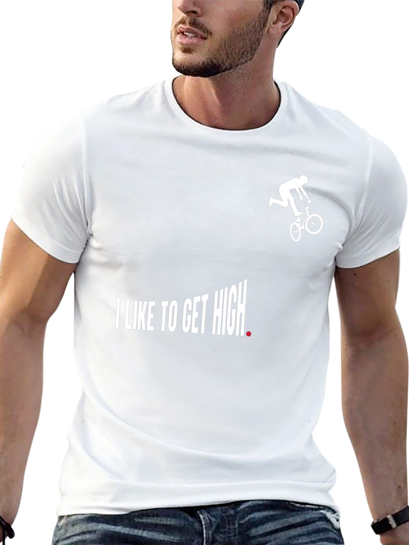 I Like To Get High BMX Black T-Shirt