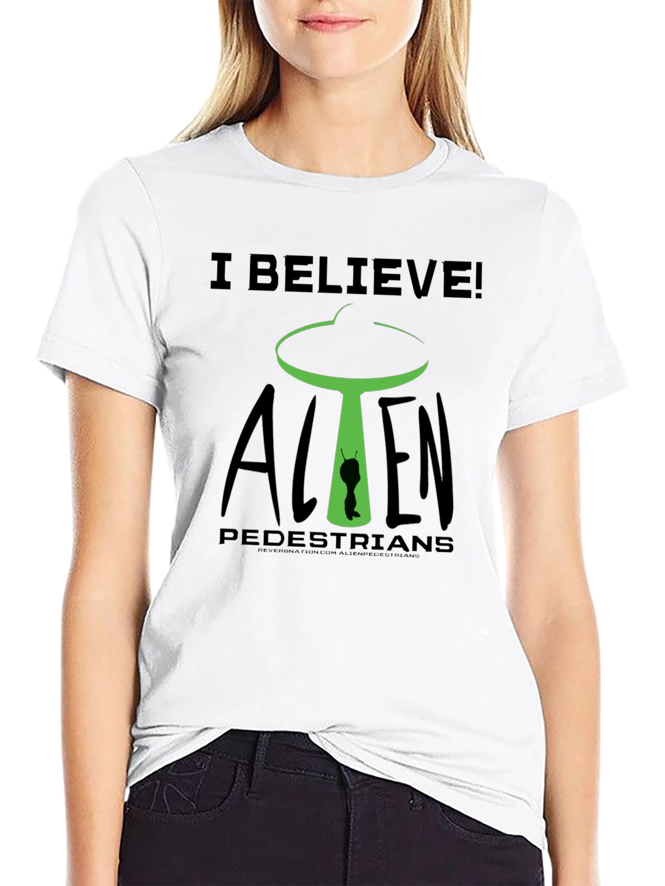 I Believe Alien Pedestrians Graphic Tee
