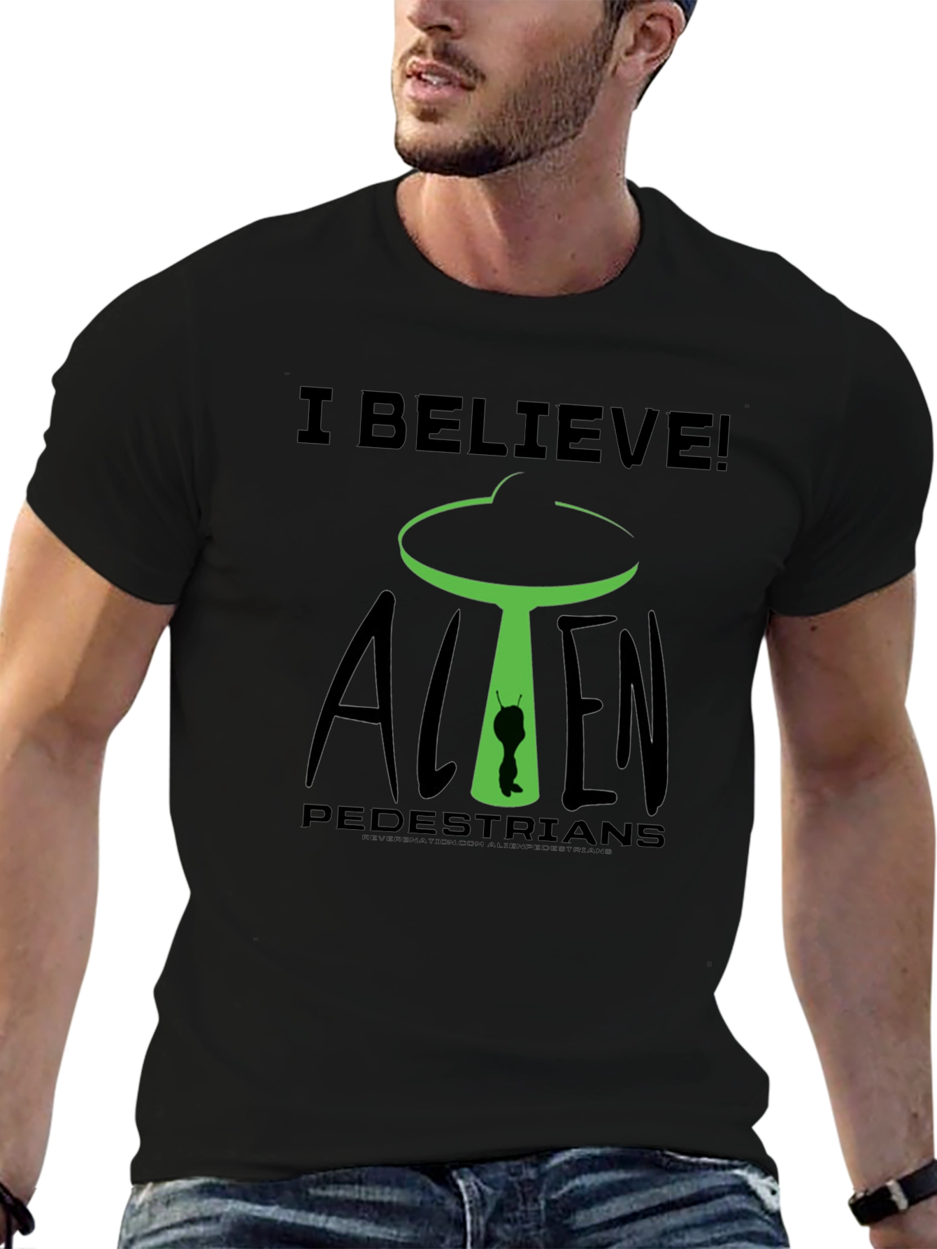 I Believe Alien Pedestrians Graphic Tee