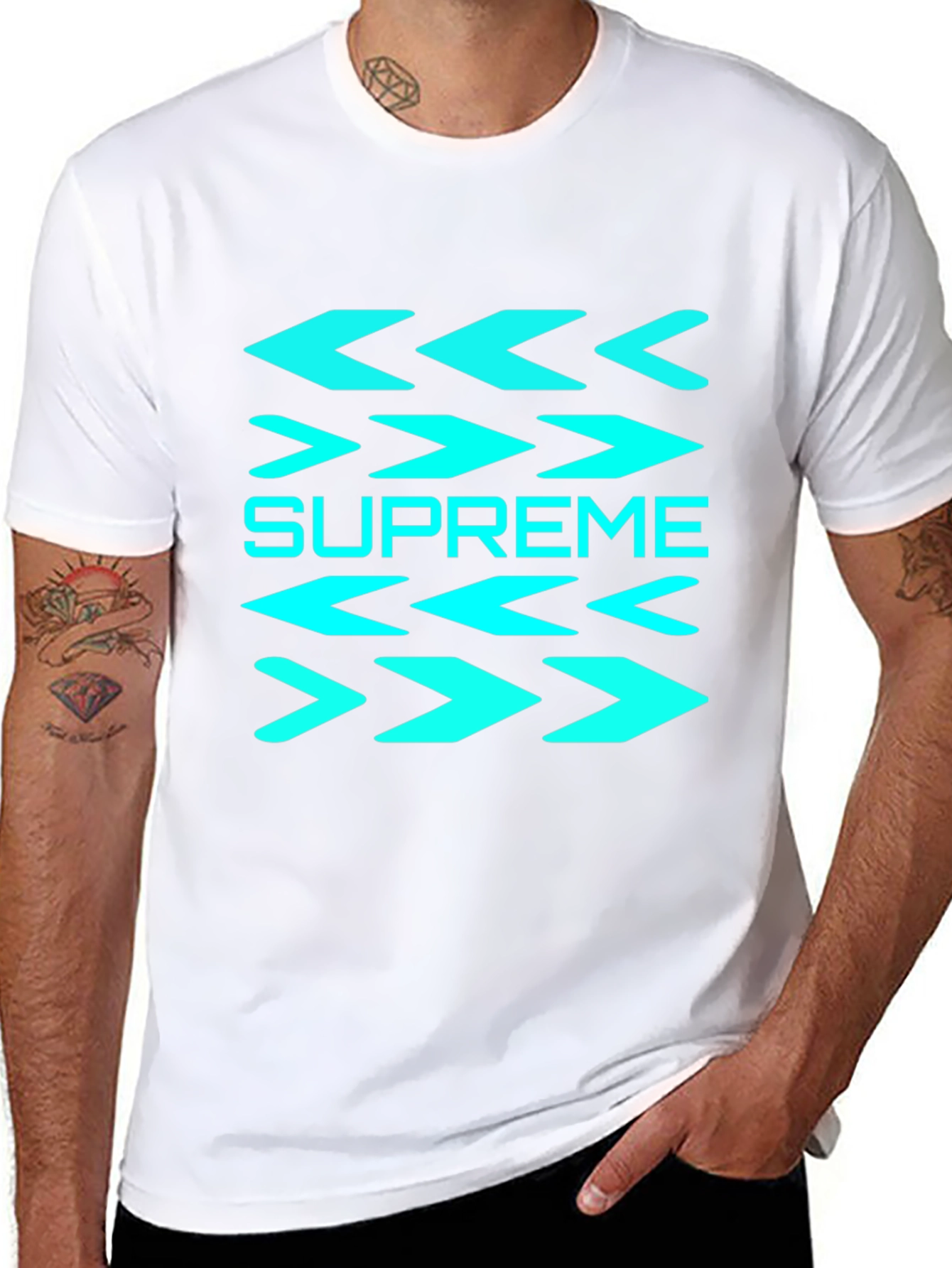 Supreme Arrows Graphic Black T-Shirt