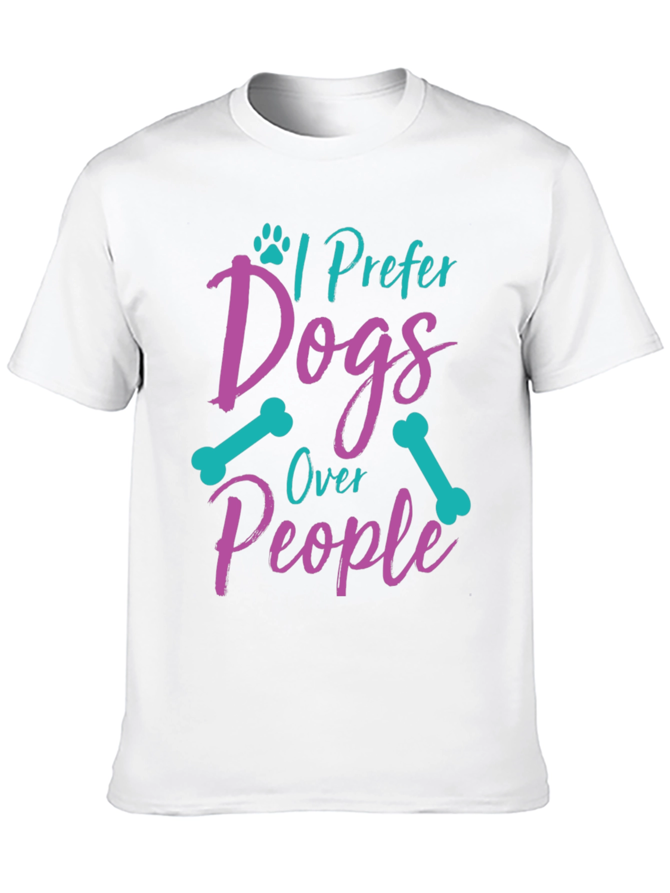 I Prefer Dogs Over People Graphic Tee