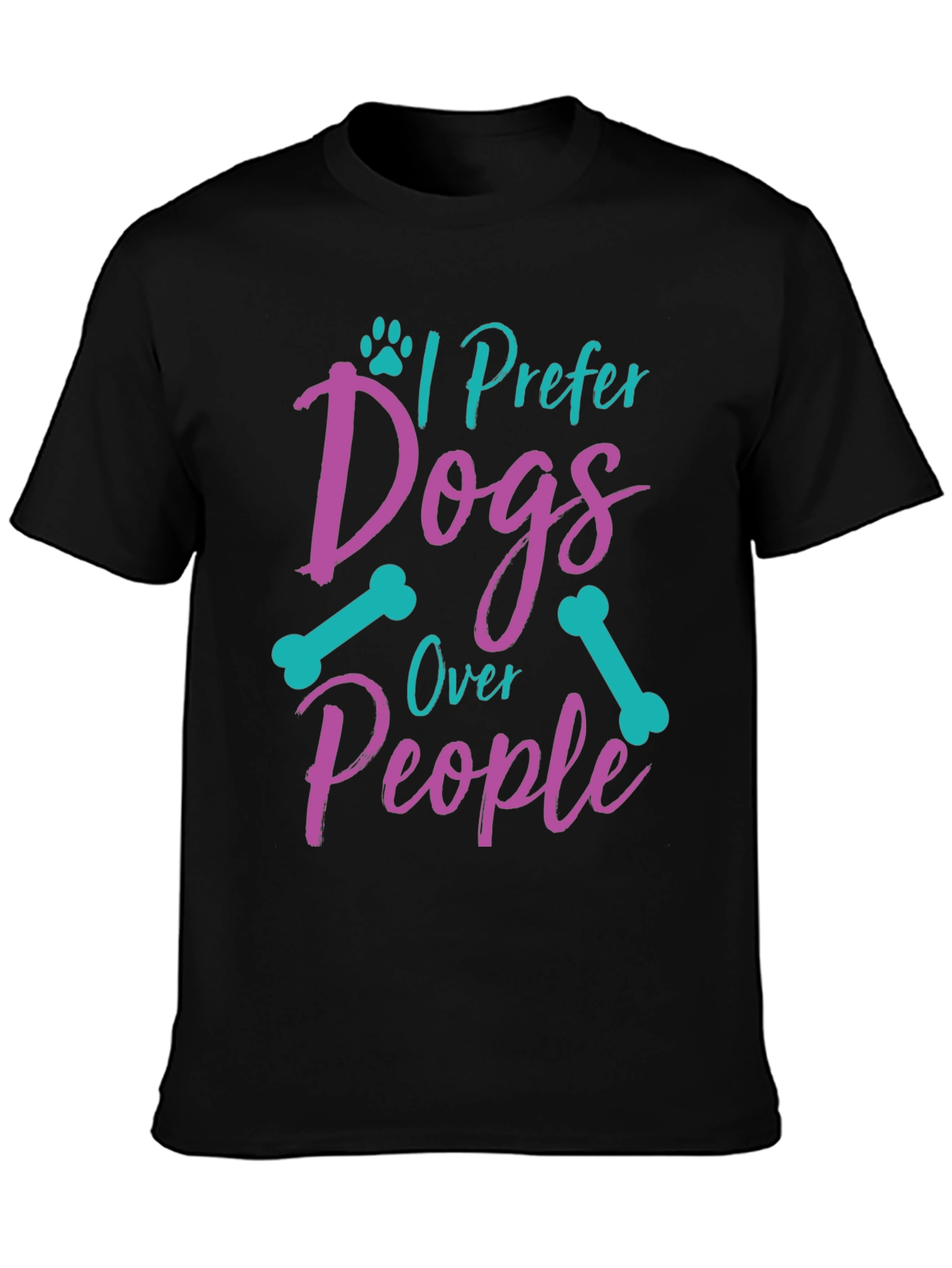 I Prefer Dogs Over People Graphic Tee