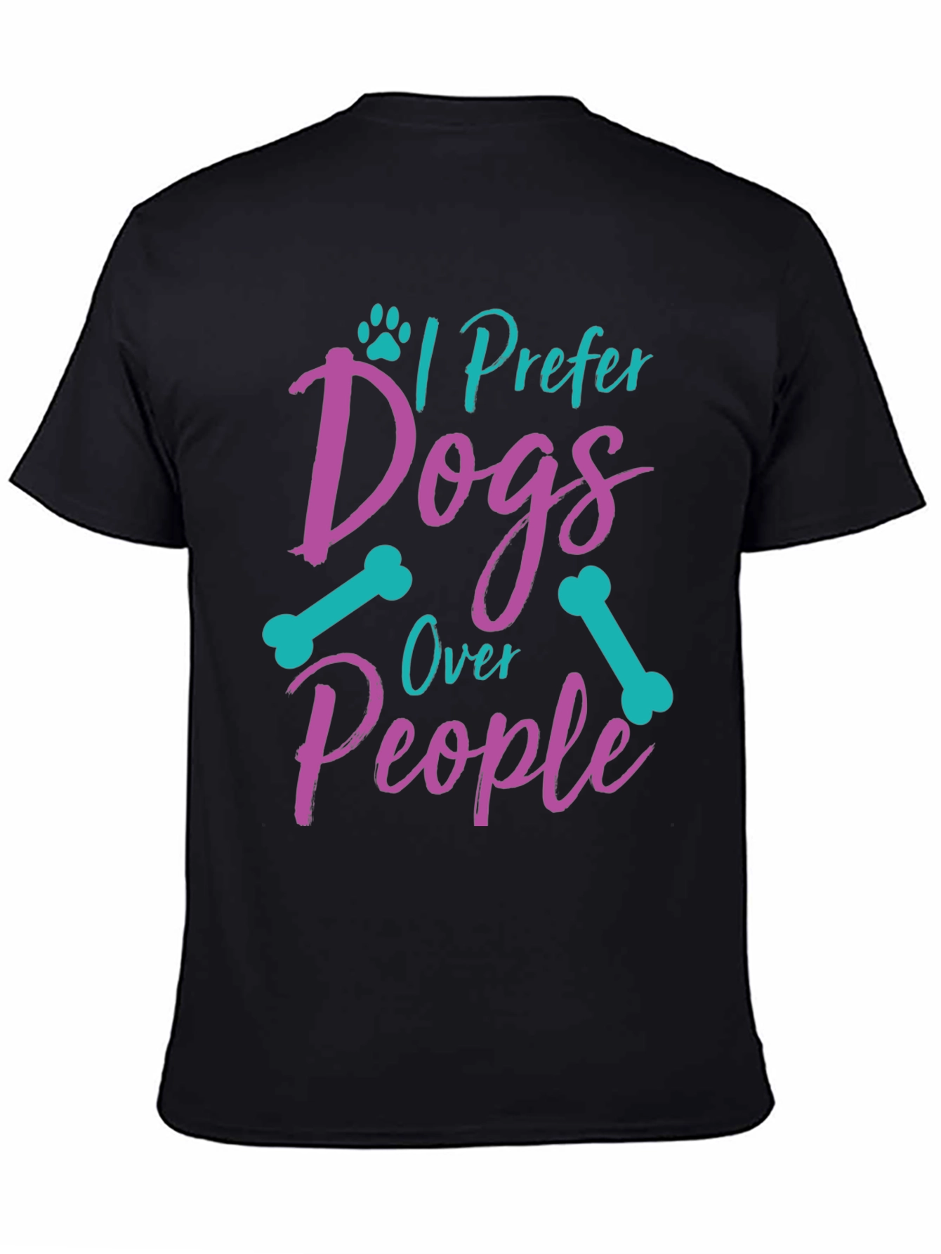 I Prefer Dogs Over People Graphic Tee