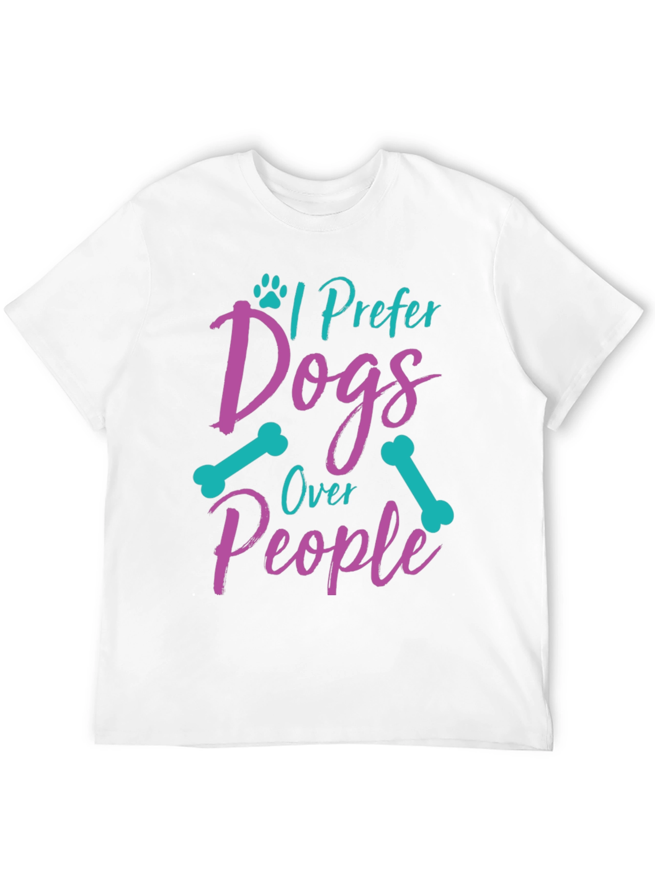 I Prefer Dogs Over People Graphic Tee