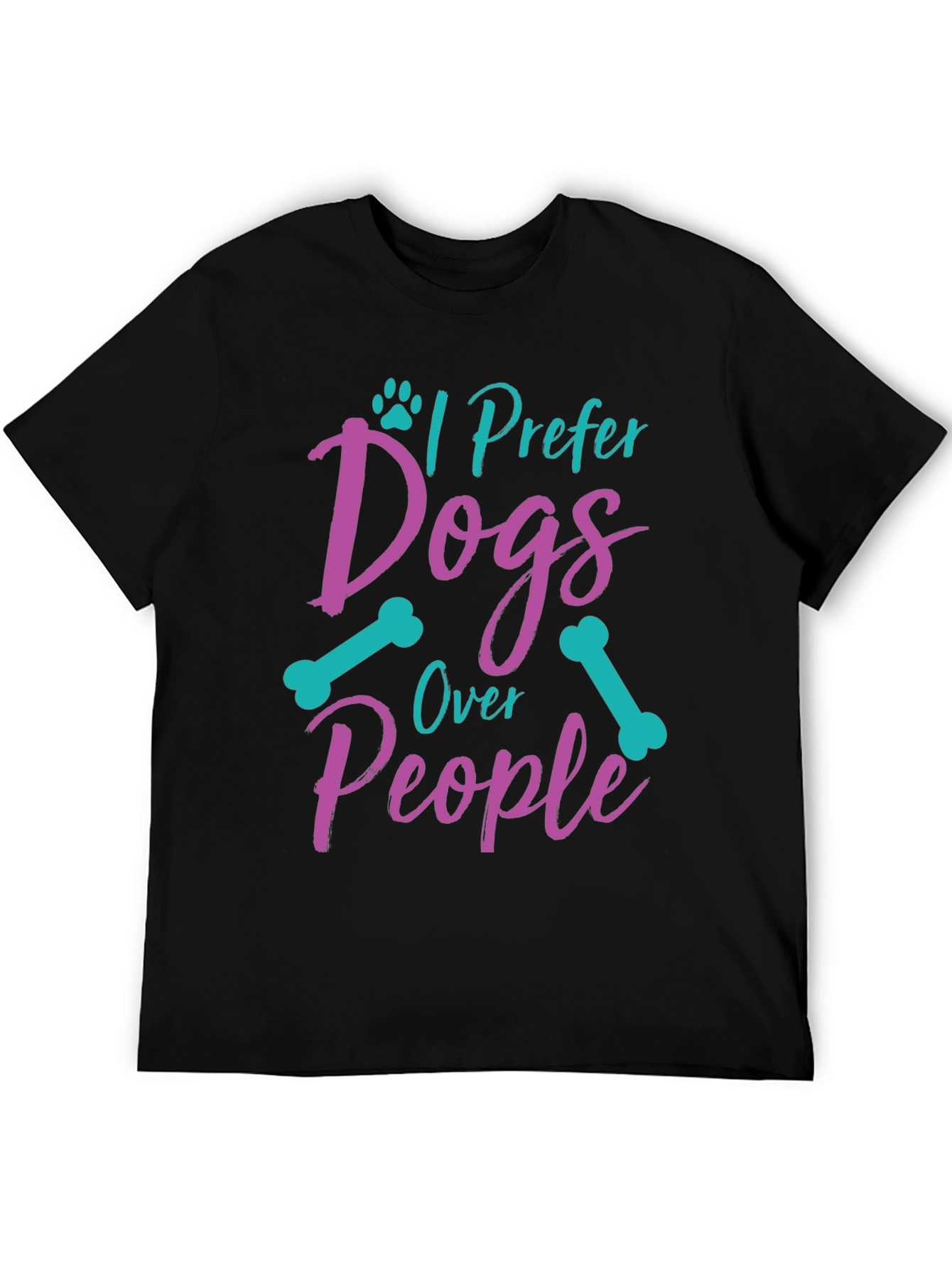 I Prefer Dogs Over People Graphic Tee