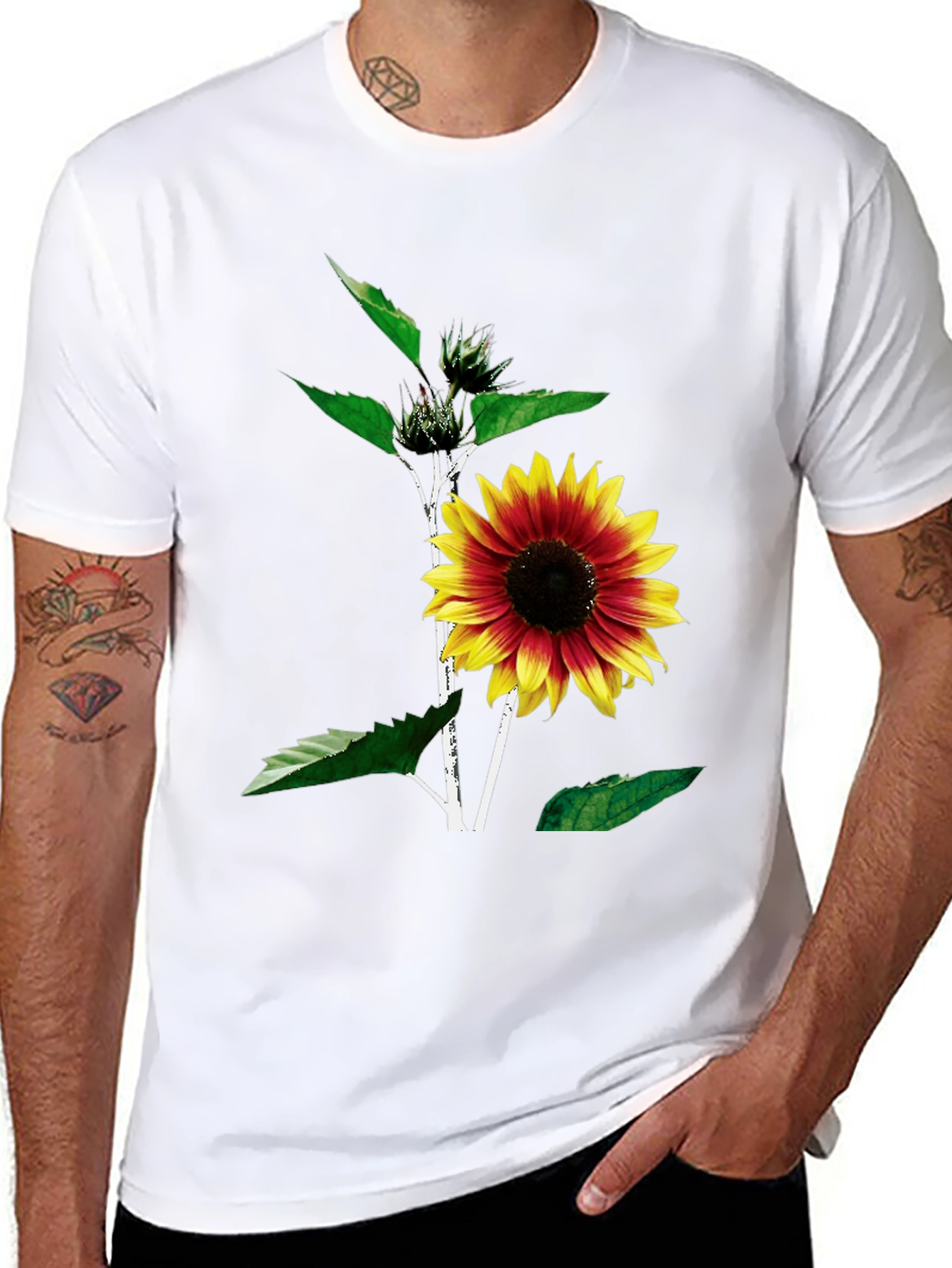 Sunflower Graphic Tee - Unisex Black T-Shirt