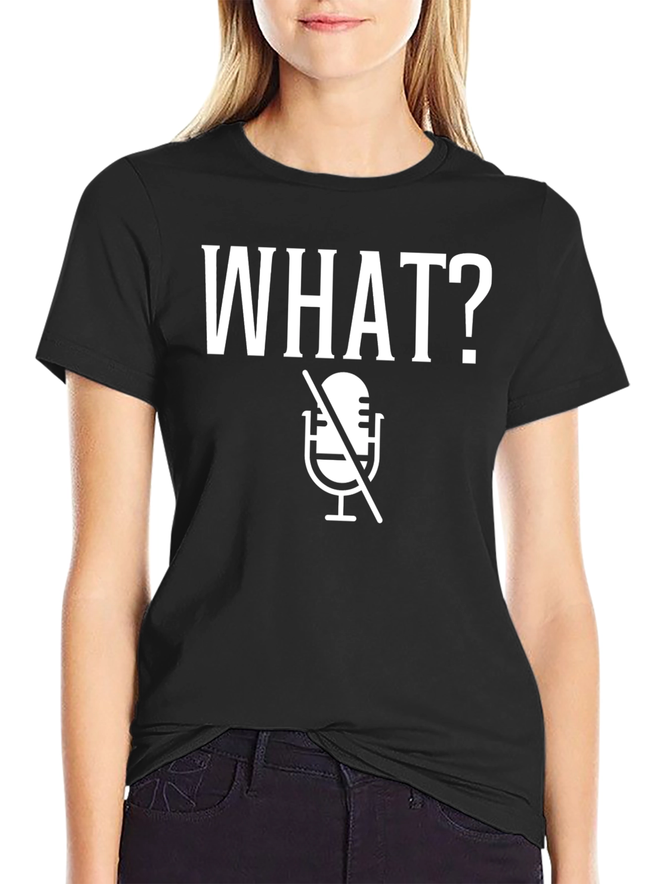 Funny Muted Microphone Graphic T-Shirt