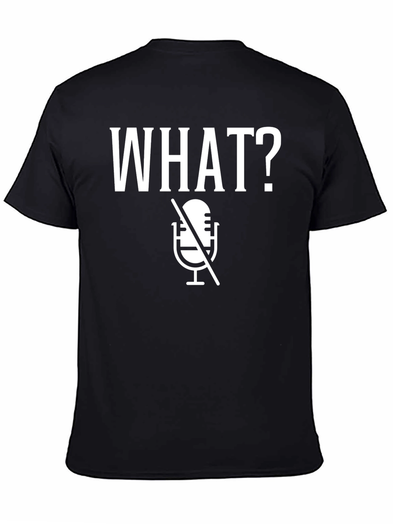 Funny Muted Microphone Graphic T-Shirt