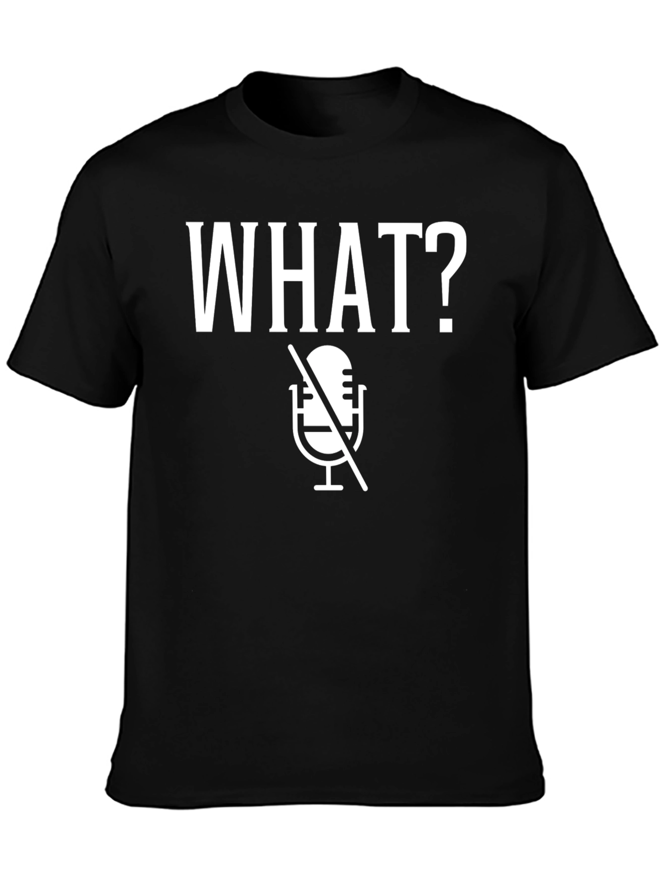 Funny Muted Microphone Graphic T-Shirt