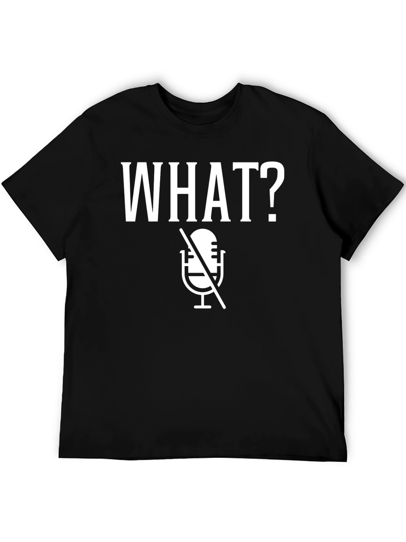 Funny Muted Microphone Graphic T-Shirt