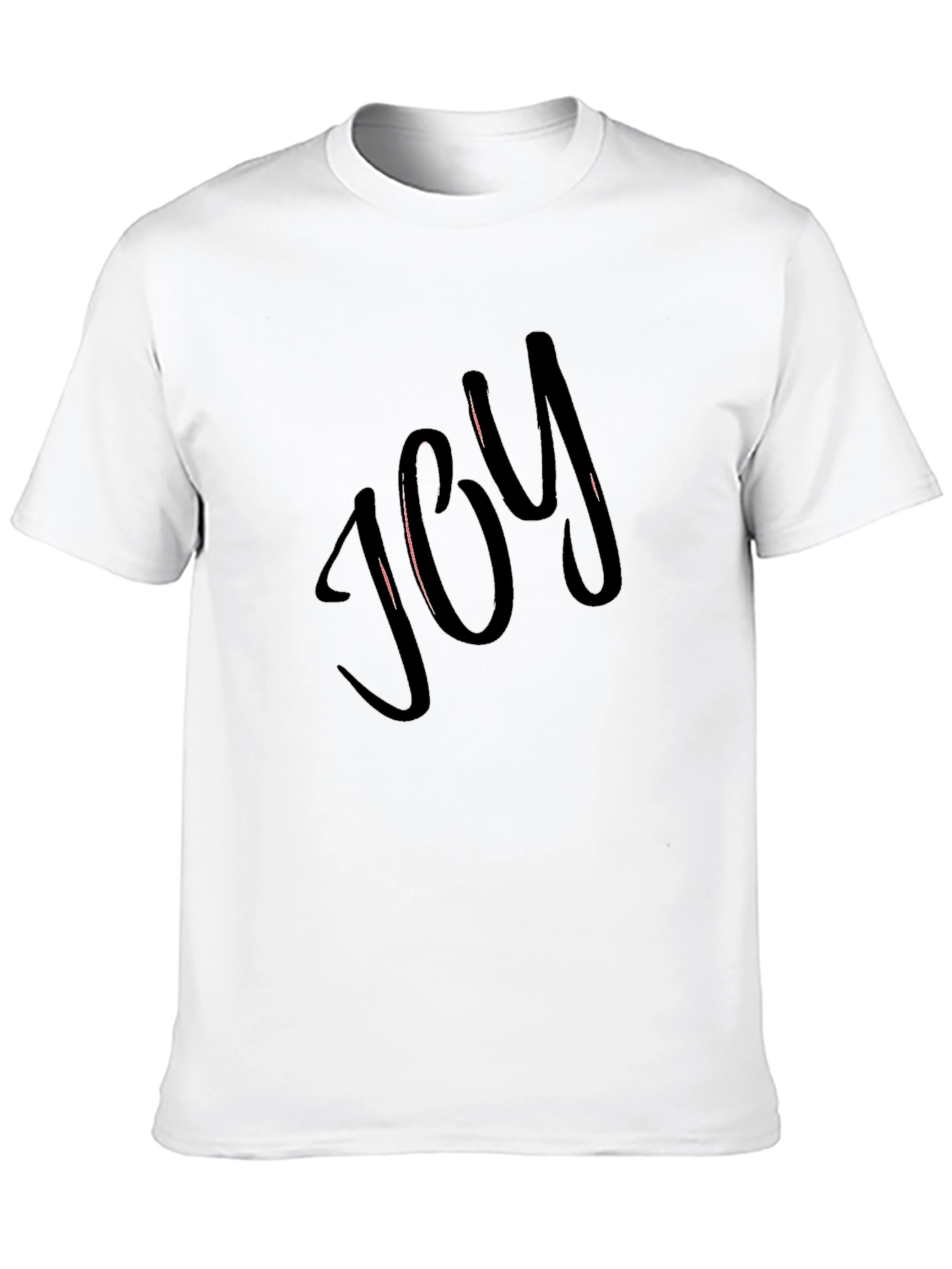 Joy Graphic Tee - Black Crew Neck T-Shirt