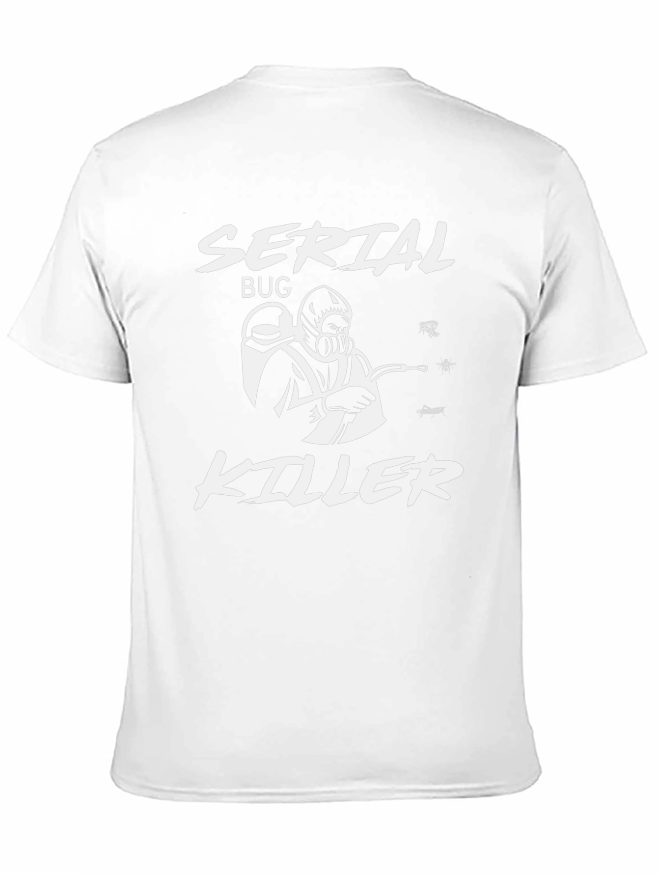 Serial Bug Killer Graphic T-Shirt Funny Pest Control Tee