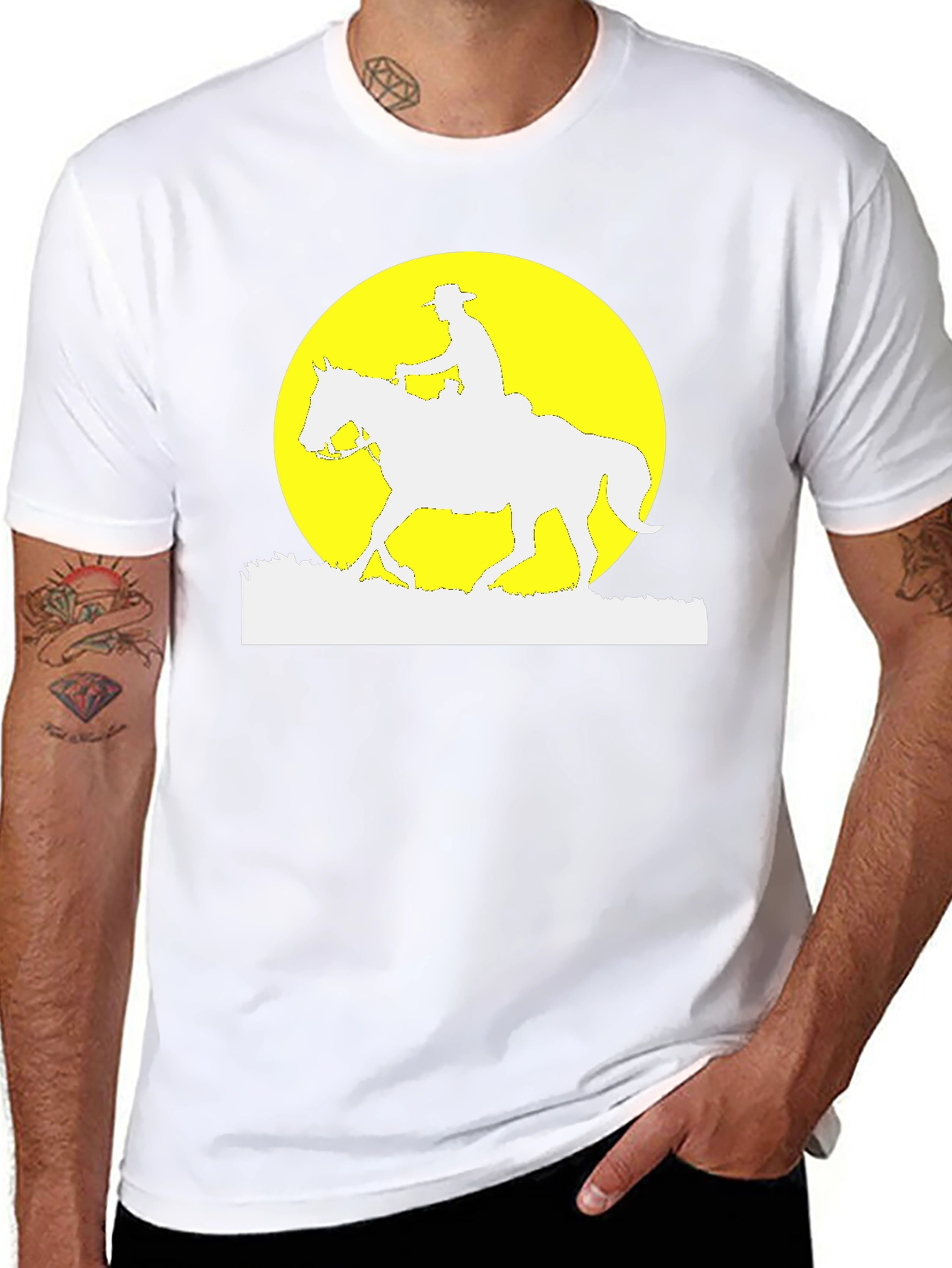Cowboy Moon Silhouette T-Shirt