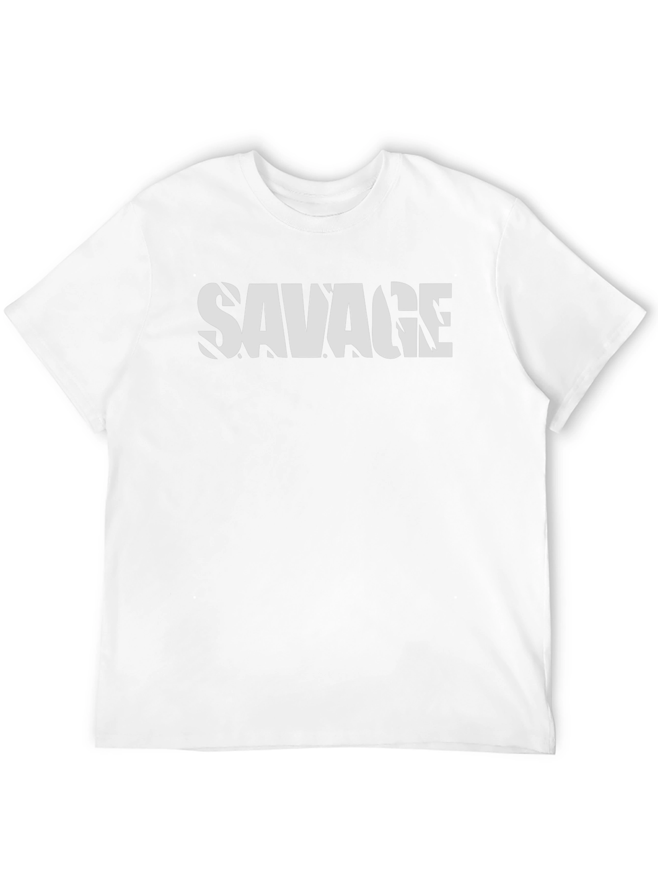 Savage Graphic Print Black T-Shirt for Men