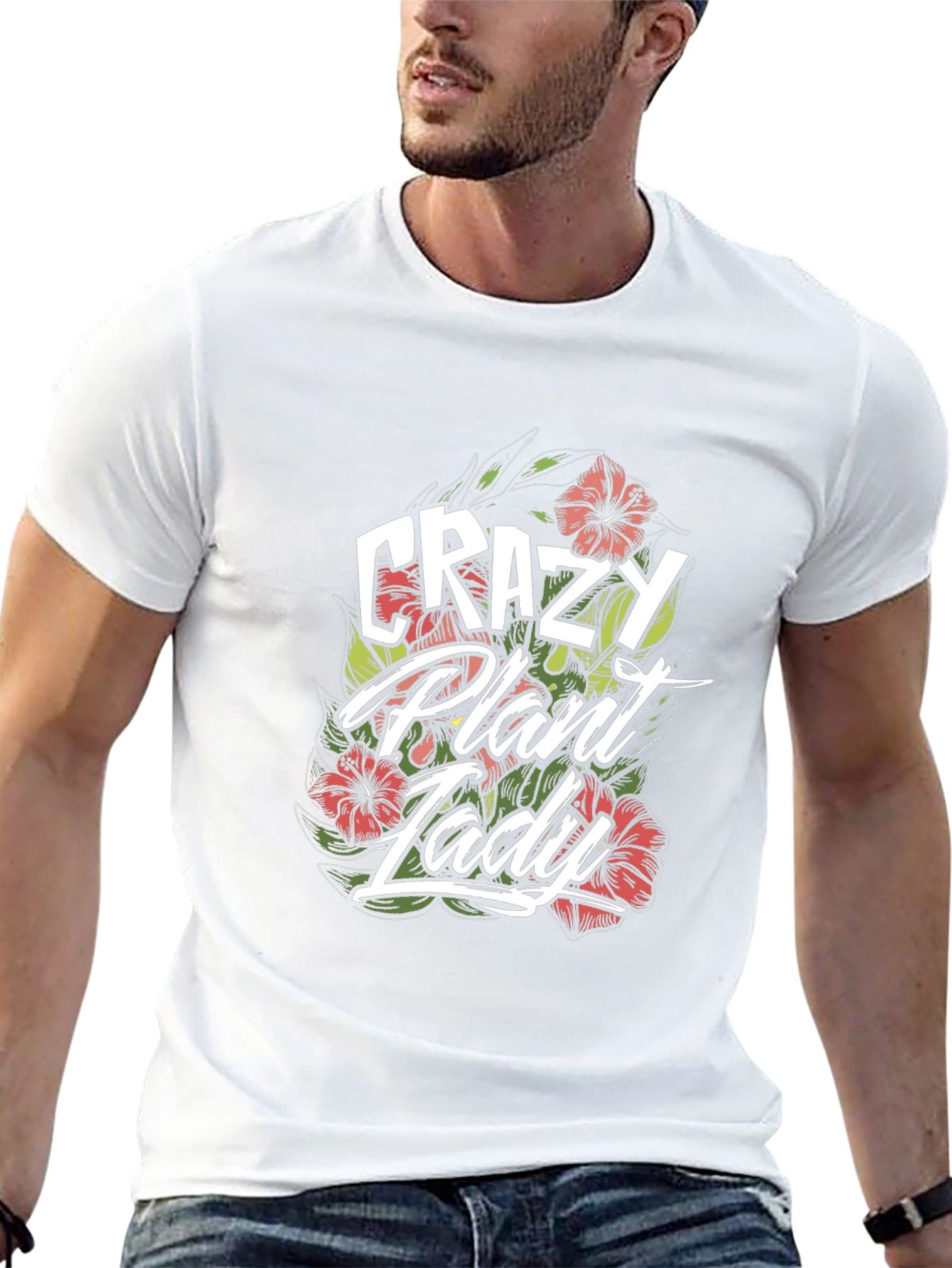 Crazy Plant Lady Graphic Tee - Black