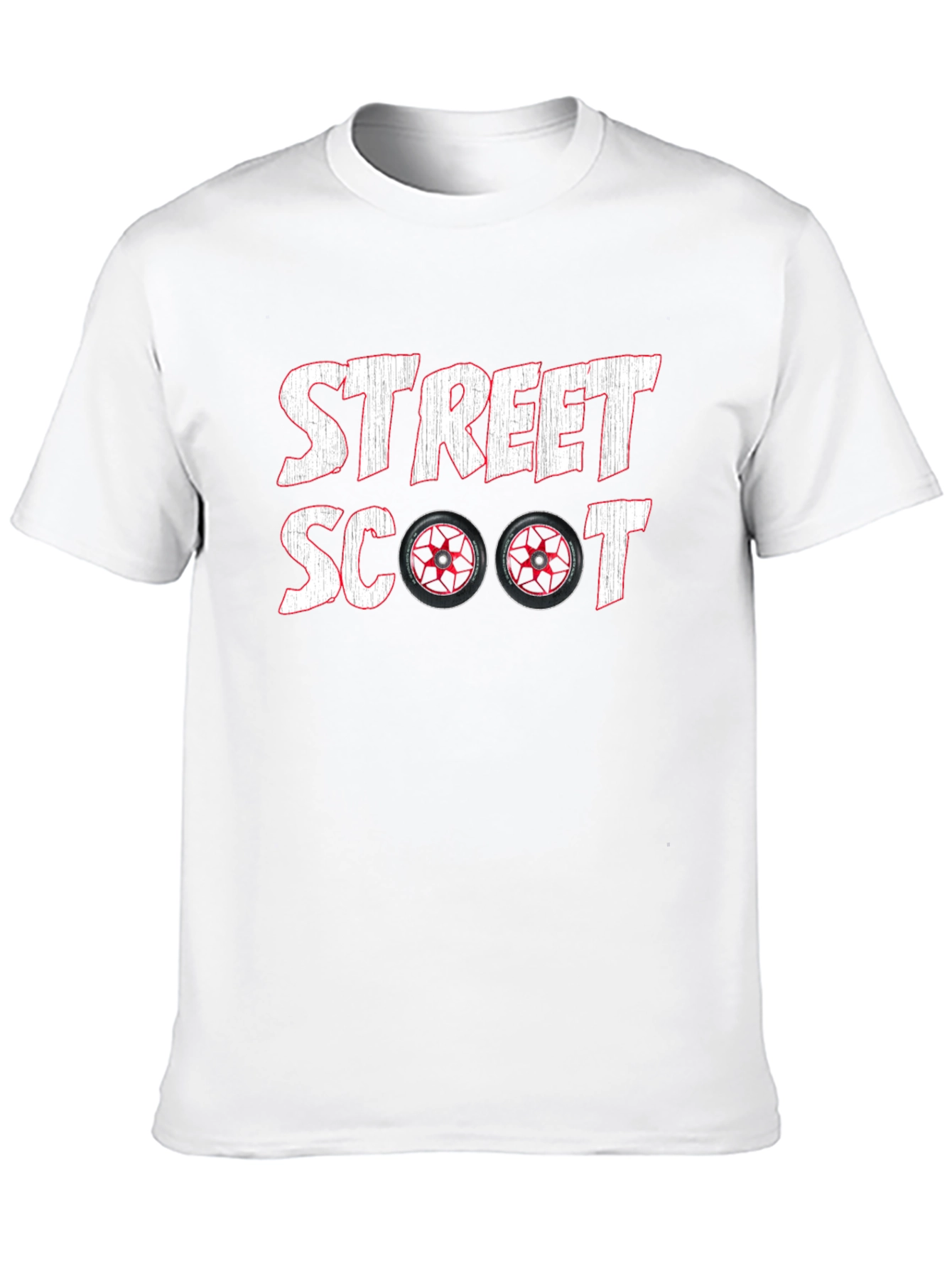 Street Scoot T-Shirt - Red Wheels