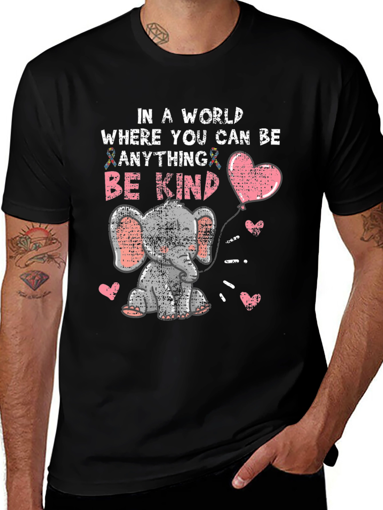Kind Elephant Autism Awareness T-Shirt