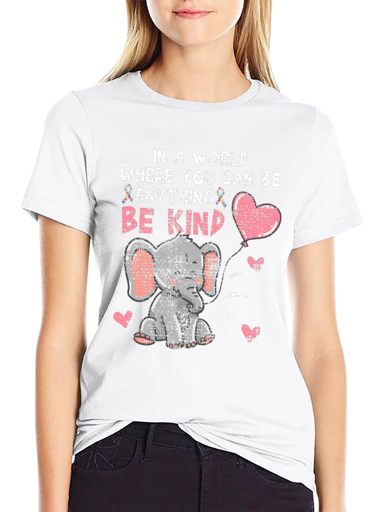 Kind Elephant Autism Awareness T-Shirt